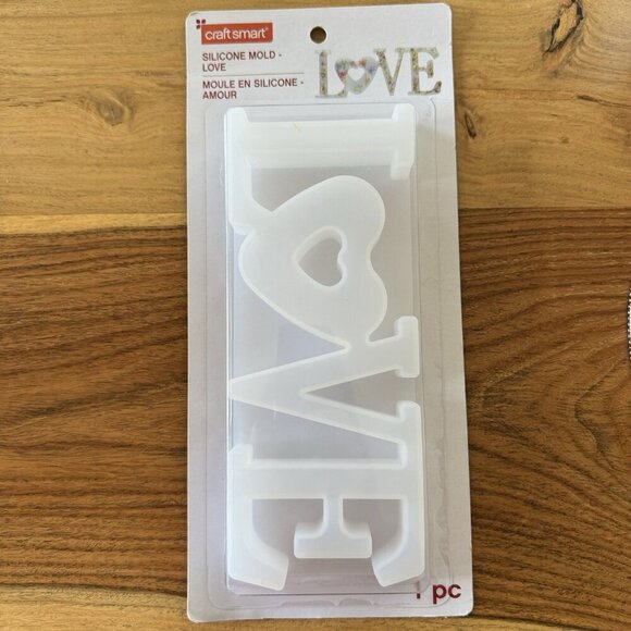 Resin Silicone Mold Love Shaped by Craft Smart NEW, DIY Resin Project - Picture 1 of 5